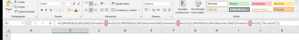 BUSCARV en varias hojas de Excel simultáneamente